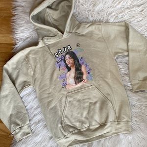 Like 🆕 Olivia Rodrigo Sour Album Hoodie Sweatshirt - color Sand - size S